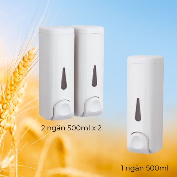 Bình 1 ngăn 500ml. bình 2 ngăn 1000ml