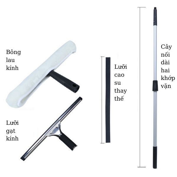 Các thiết bị cần thiết để làm sạch kính