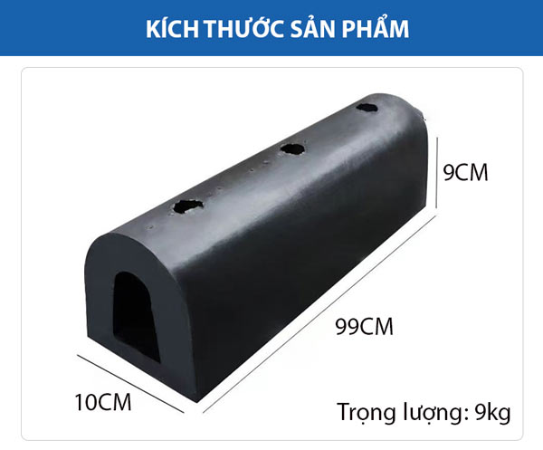 Kích thước và trọng lượng đệm chữ D chống va chạm