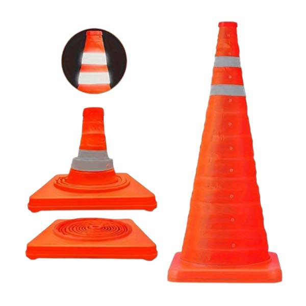 Cọc tiêu hình chón nón với khả năng xếp gọn 