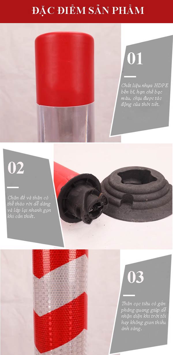 Đặc điểm nổi bật của cọc tiêu nhựa