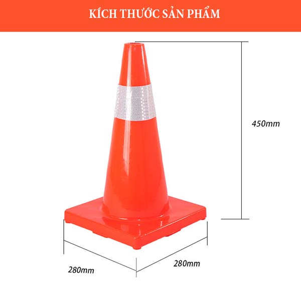 Tham khảo kích thước cọc tiêu chóp nón