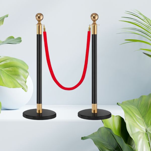 Cột chắn dây trùng bằng inox đen