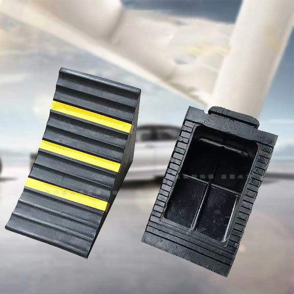 Cục chèn bánh xe ô tô, xe máy loại có phản quang