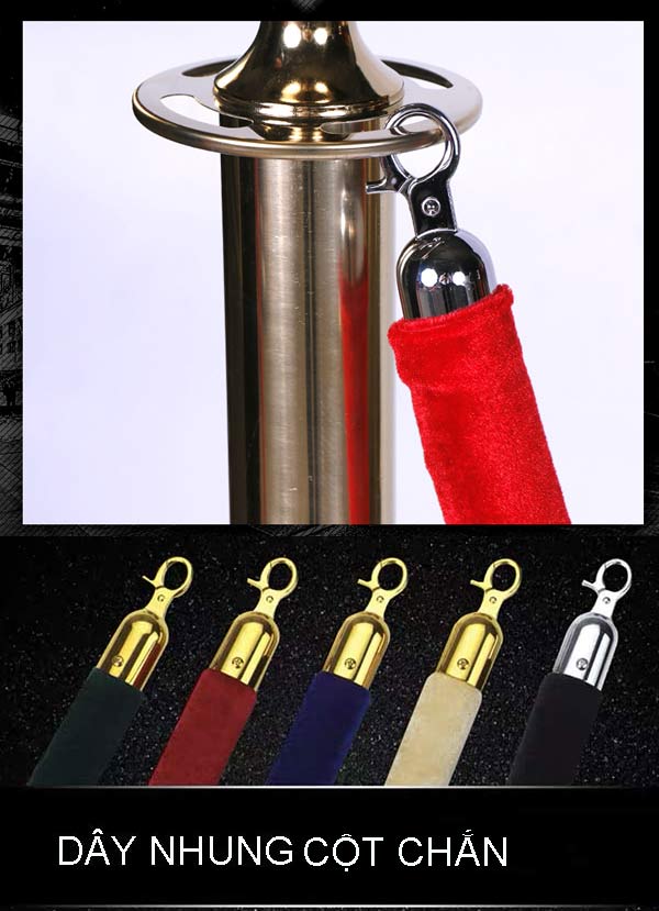 Đa dạng màu sắc và dễ kết nối với thân cột chắn