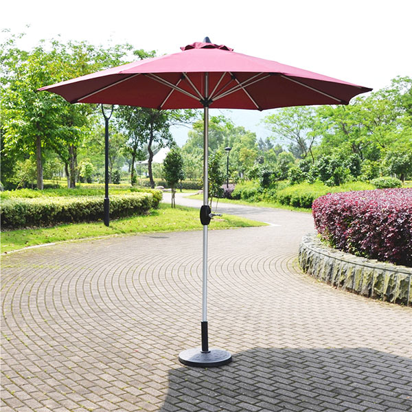 Dù chính tâm tròn màu đỏ đô