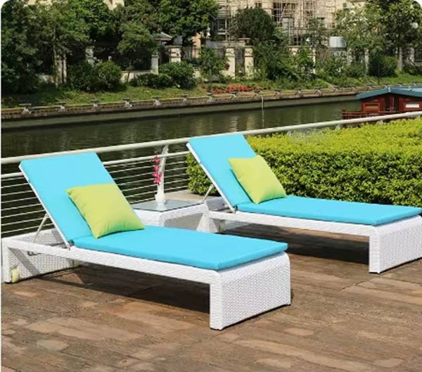 Không gian sang trọng hơn với sự xuất hiện của ghế tắm nắng