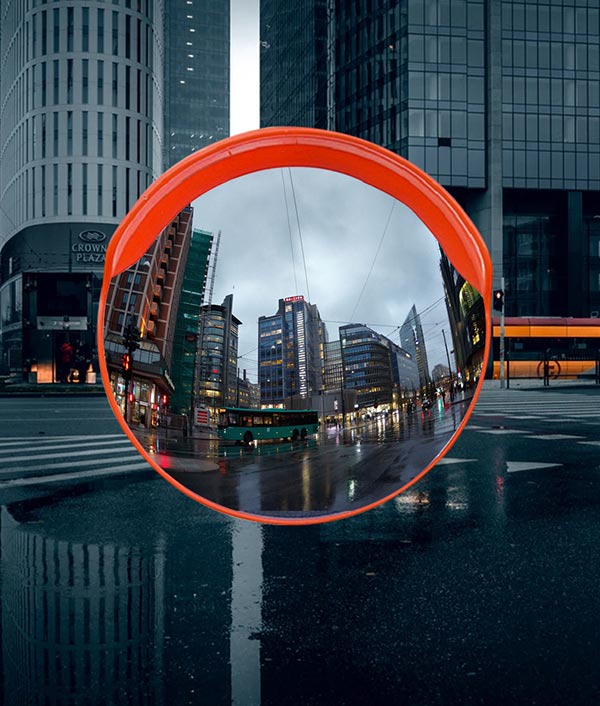 Gương cầu lồi PC hình tròn tiện dụng