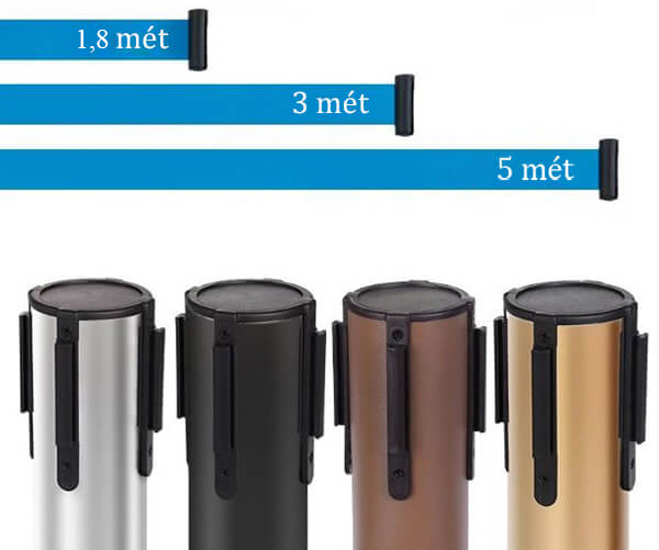 Kích thước chiều dài dây cột chắn đa dạng