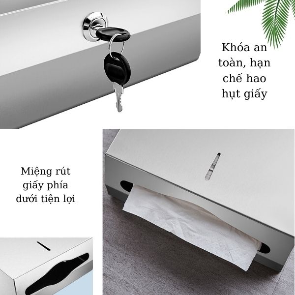 Thiết kế an toàn giúp bảo đảm giấy lau tay không bị thất thoát