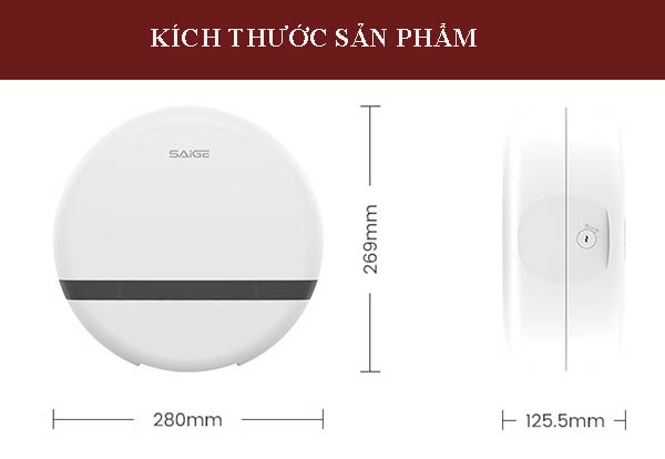 Tham khảo kích thước hộp để giấy vệ sinh