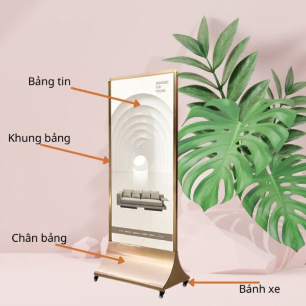 Chi tiết cấu tạo bảng standee