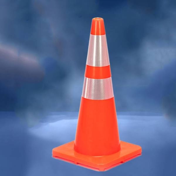 Mẫu cọc tiêu chóp nón di động bằng nhựa PVC