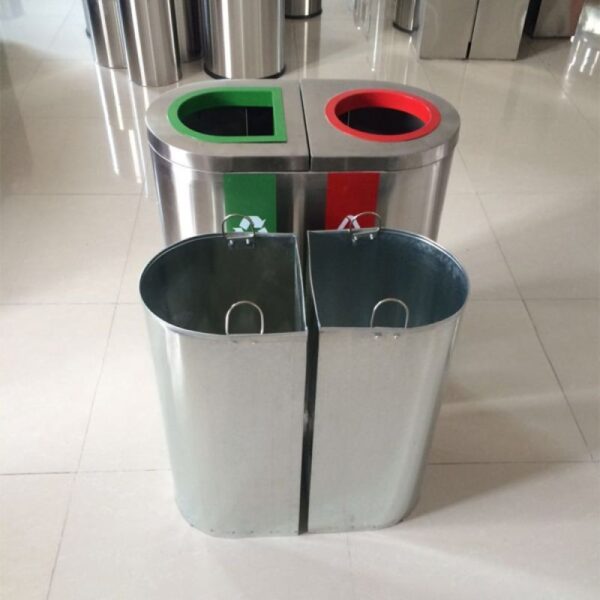 Mẫu thùng rác có thiết kế 2 lớp