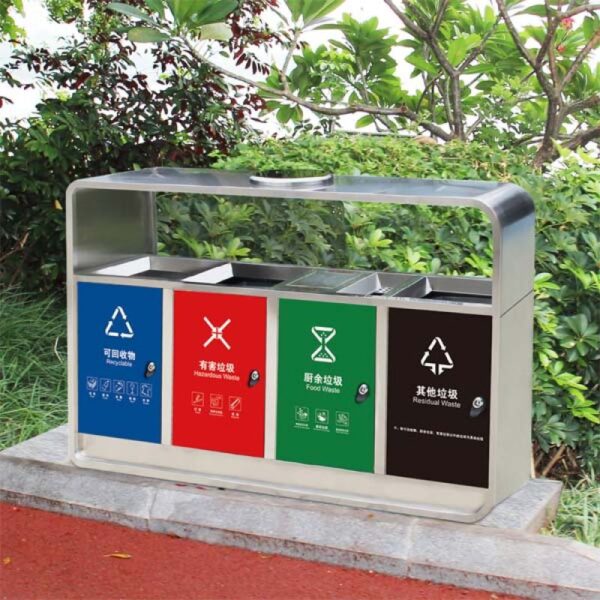 Thùng rác inox loại tốt sẽ bền bỉ, chịu được mọi tác động