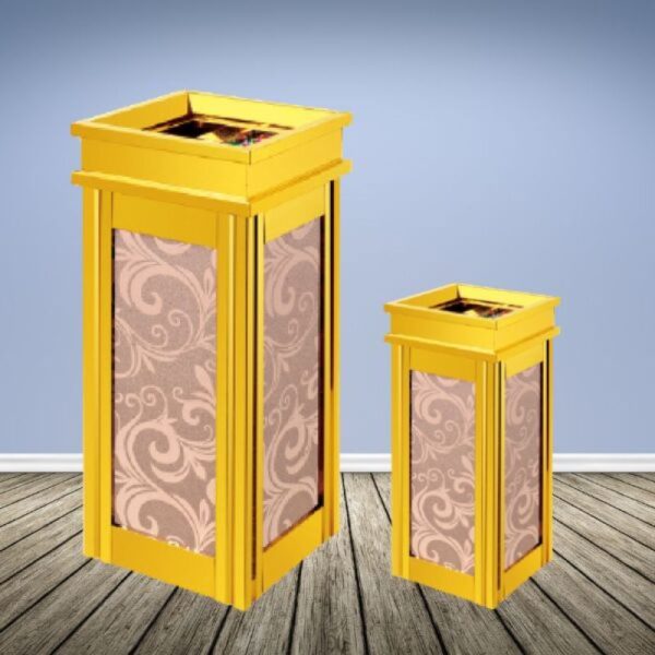 Thùng rác giả đá kính hồng đẹp