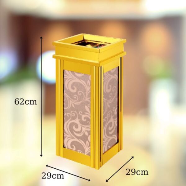 Chi tiết kích thước thùng để rác đẹp thường đặt sảnh