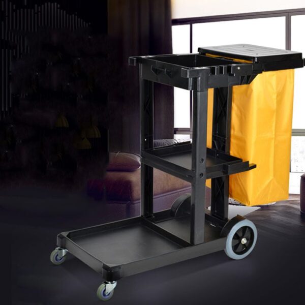 Xe đẩy đồ dùng dọn vệ sinh 3 tầng tiện lợi