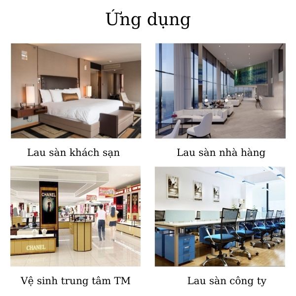 Hỗ trợ làm sạch trong nhiều không gian