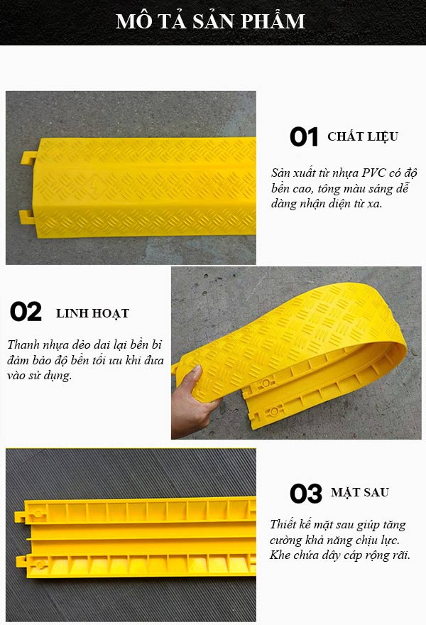 Các đặc điểm thiết kế của thanh nhựa bảo vệ dây cáp