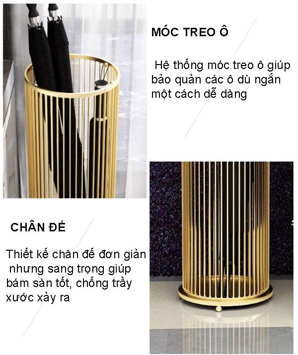 Khám phá đặc điểm của sọt đựng ô dù cao cấp