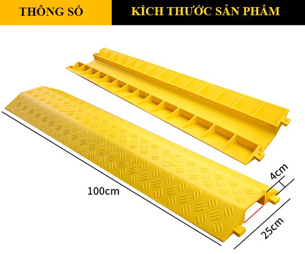 Kích thước gờ bảo vệ cáp dây điện