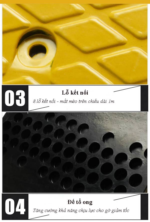 Đặc điểm của gờ giảm tốc cao su giao thông