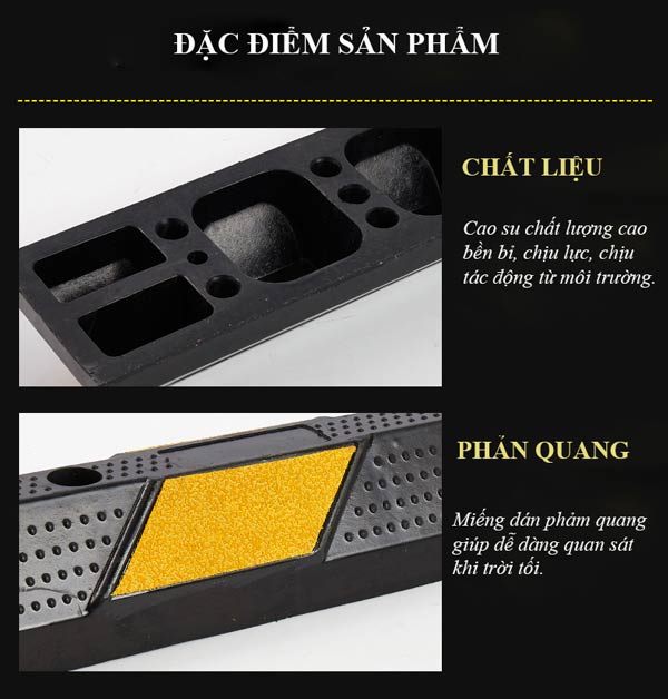 Đặc điểm của cục chèn bánh xe 90cm
