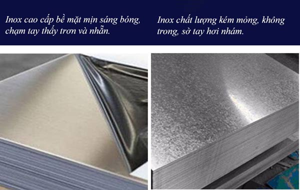 Phân biệt inox loại tốt và kém chất lượng