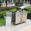 Thùng đựng rác thải ngoài trời inox hành tinh xanh