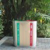 Thùng rác 2 ngăn inox cao cấp trong nhà, ngoài trời giá tốt nhấ