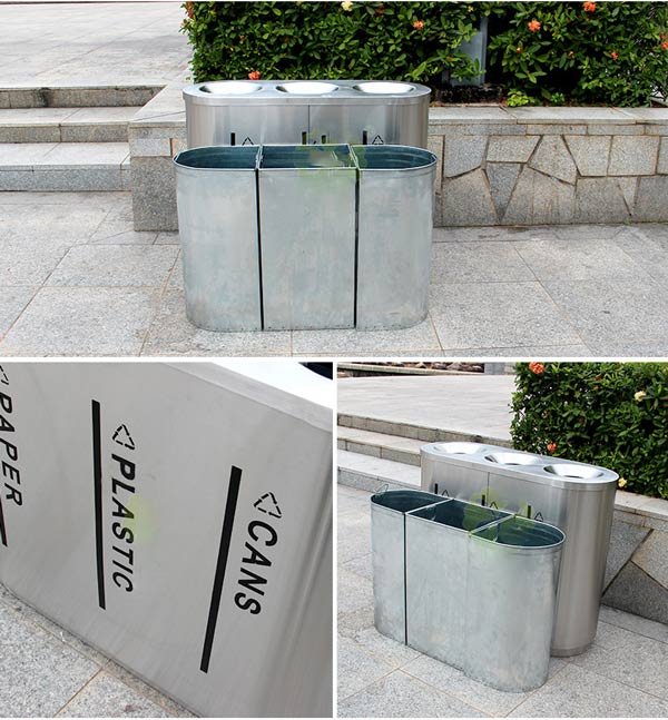 Mẫu thùng rác inox đẹp, tiện lợi
