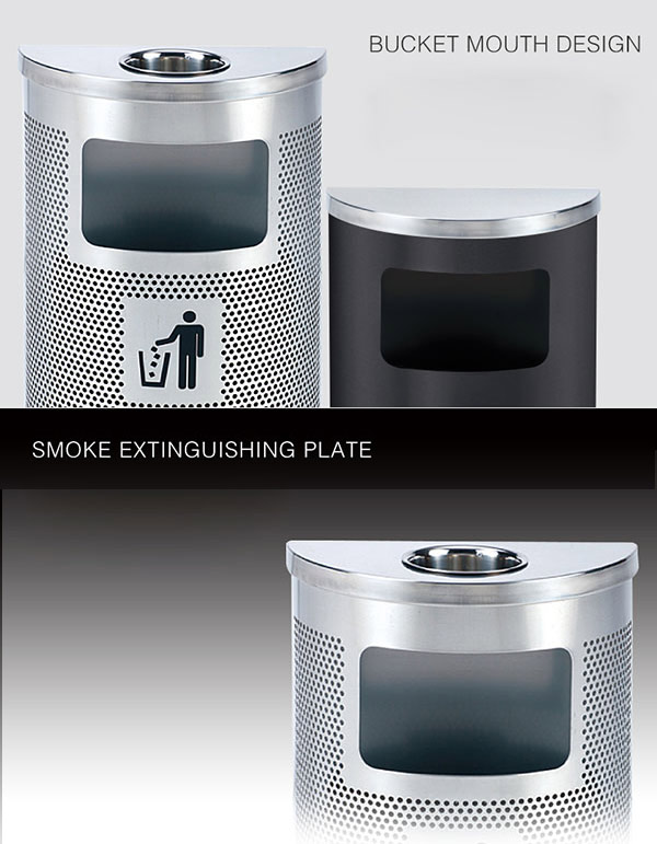 Đặc điểm mẫu thùng rác bán nguyệt