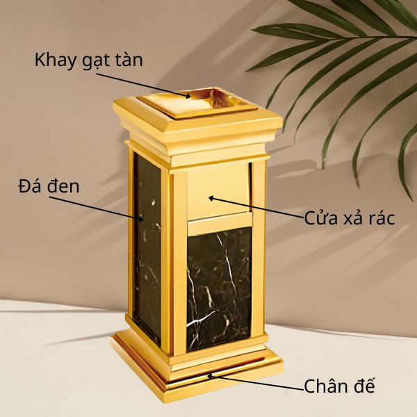 Chi tiết các bộ phận thùng rác