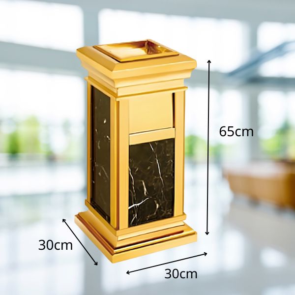 Tham khảo kích thước thùng rác đá