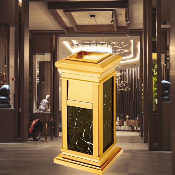 Mẫu thùng rác đá sang trọng chuyên đặt sảnh