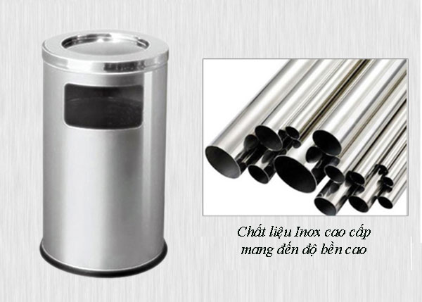 Thùng rác sản xuất từ chất liệu inox