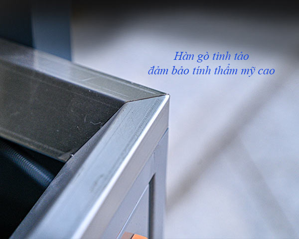 Khung thép thùng rác chắc chắn