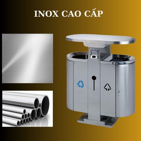Mẫu thùng rác sản xuất từ inox