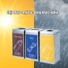 Thùng rác inox 3 ngăn ngoài trời
