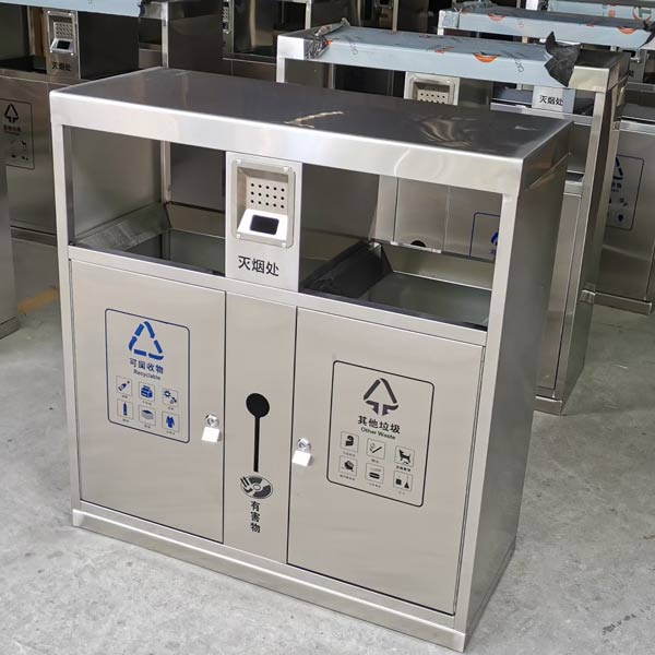 Hành Tinh Xanh có sẵn số lượng lớn thùng rác inox 2 ngăn tại kho