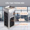 Các bộ phận cấu thành thùng rác đá hoa cương