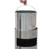 Thùng rác inox tròn có gạt tàn cỡ đại