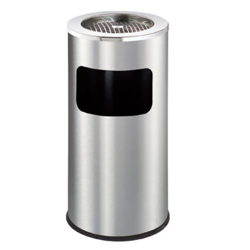 Thùng rác inox tròn gạt tàn