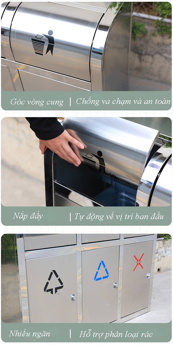 Đặc điểm của mẫu thùng rác