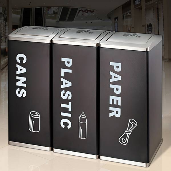 Thân thùng rác in logo, hướng dẫn phân loại rác