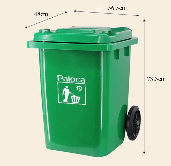 Tham khảo ngay chi tiết kích thước của thùng đựng rác