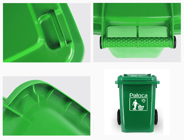 Đặc điểm của thùng rác có bánh xe bằng nhựa 80L