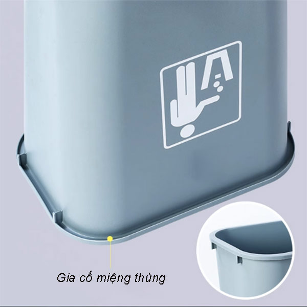 Gia cố miệng thùng rác