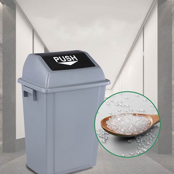 Thùng rác nhựa màu ghi rất được ưa chuộng